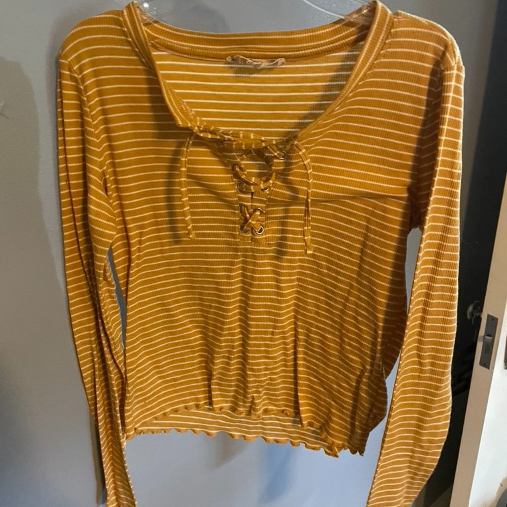 Lace-Up LS Tee